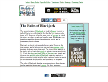 Tablet Screenshot of blackjackrulesandstrategy.com
